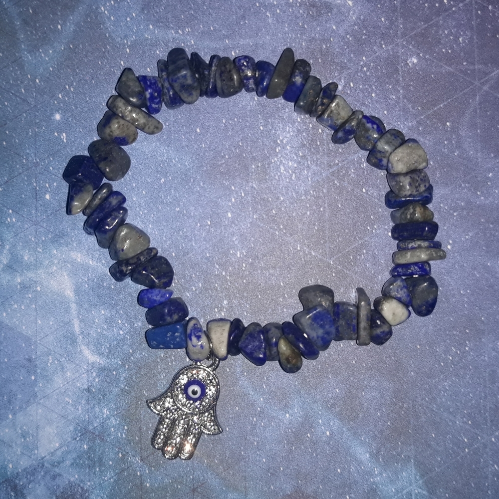 Lapis Luzuli Chip Bracelet